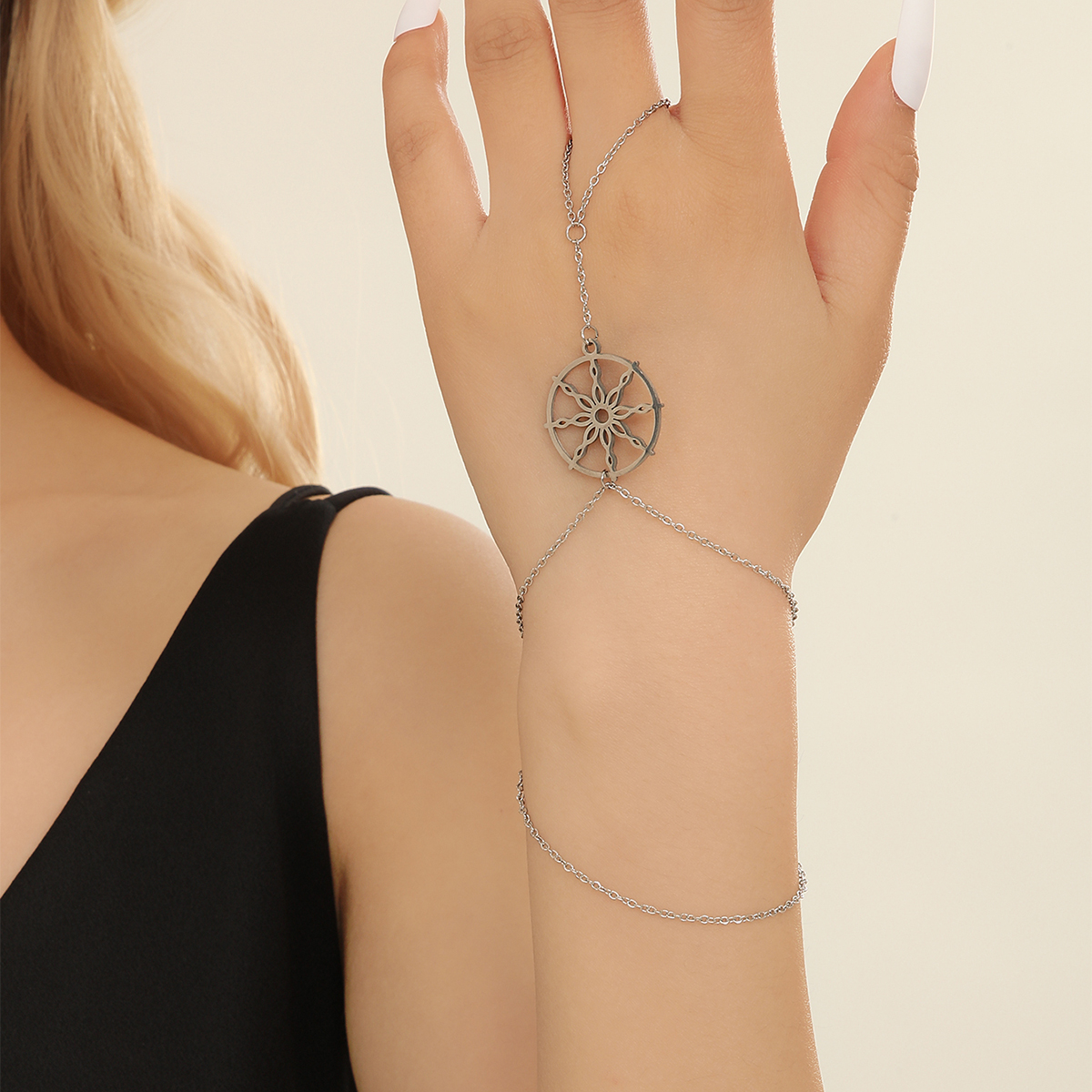 Yoga Wheel Dharma - Kinitial Dharma Yoga Layering Chain Bracelets