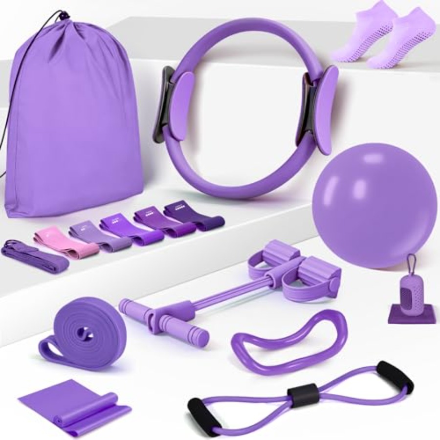 Pilates Yoga Resistance Ring - Pilates Essentials Kit for Women 15