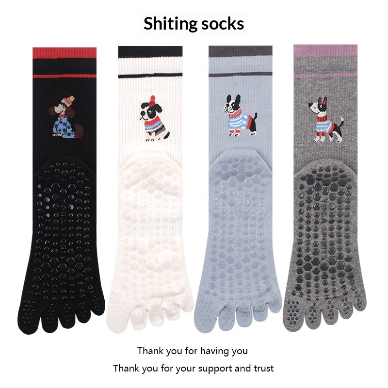 Pilates Yoga Fitness - Yoga Socks Women Five-finger Indoor Workout