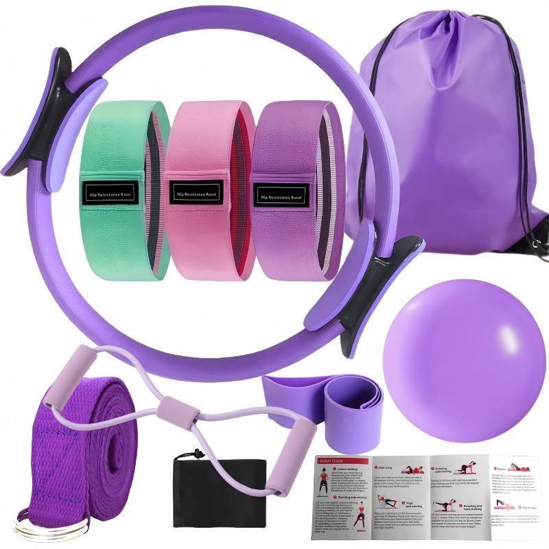 Pilates Yoga Resistance Ring - Yoga Pilates Combination 10-piece Set with