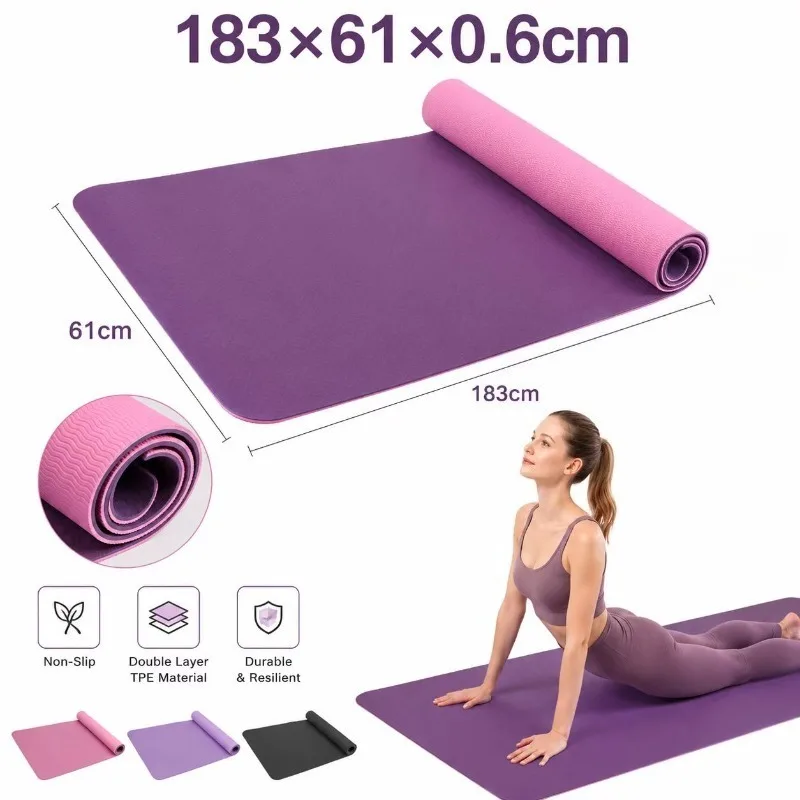 Pilates Yoga Fitness - Yoga Mats Anti-slip Sport Fitness Mat