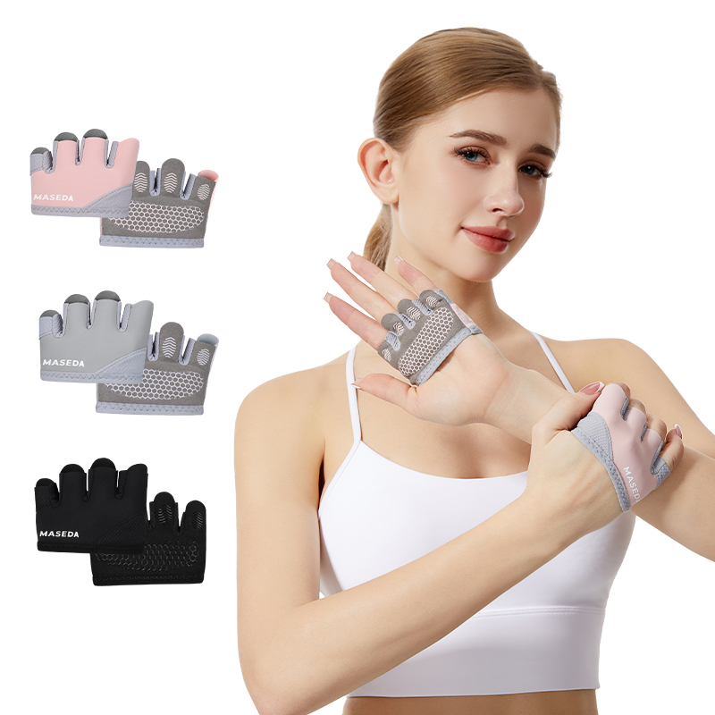 Pair of Fitness Fingerless Glo - Pilates Yoga Fitness avaliação e preço