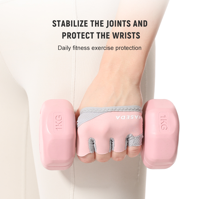Pair of Fitness Fingerless Glo - Pilates Yoga Fitness avaliação e preço