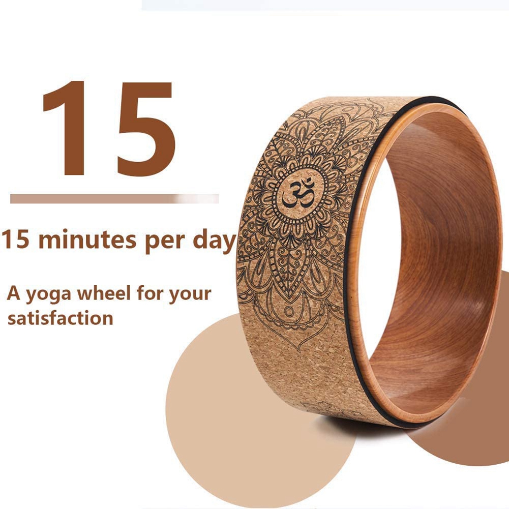 NALFI-Cork Yoga Wheel For Yoga - Yoga Wheel Dharma avaliação e preço