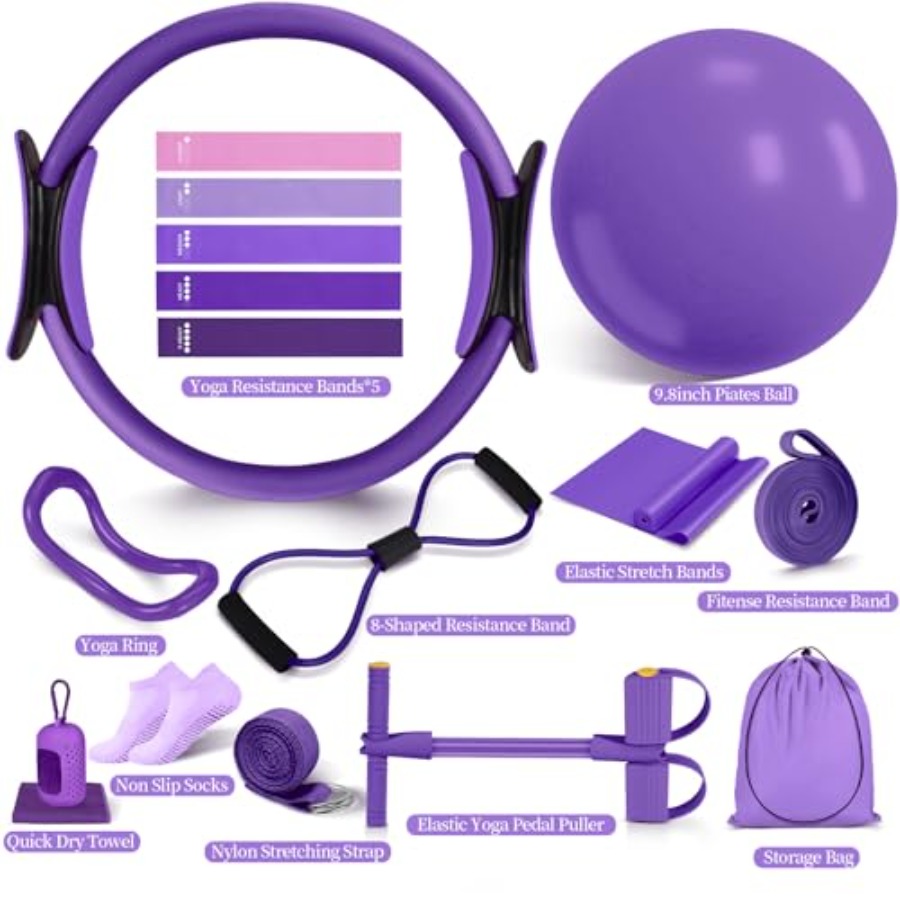 Pilates Essentials Kit for Wom - Pilates Yoga Resistance Ring avaliação e preço
