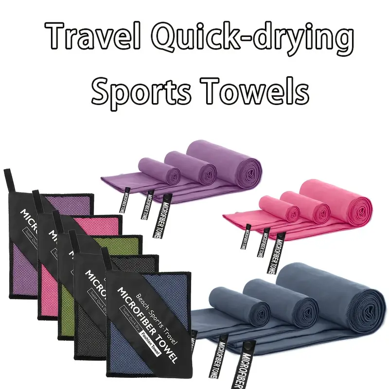 1-psc Microfiber Travel Towel, - Pilates Yoga Towel avaliação e preço