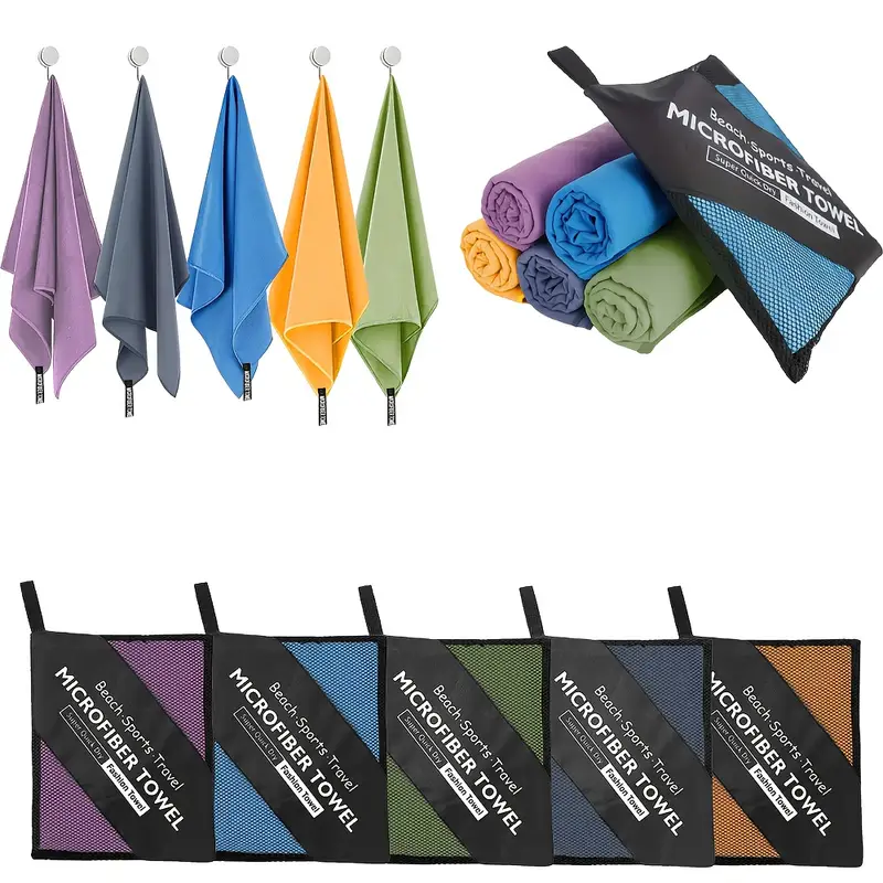 1-psc Microfiber Travel Towel, - Pilates Yoga Towel avaliação e preço