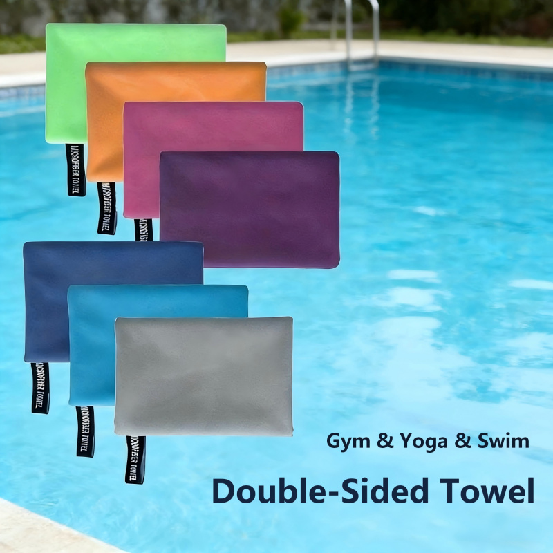 1-Pack Double-Sided Fleece Tow - Pilates Yoga Towel avaliação e preço