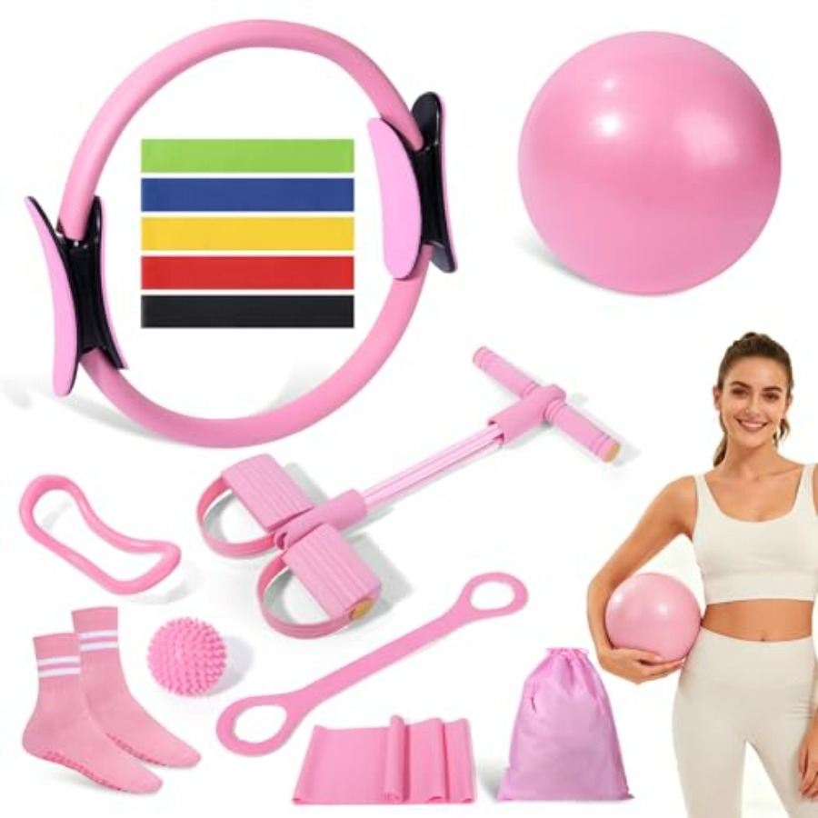 Pilates Kit 14 Pcs, Pilates Es - Pilates Yoga Resistance Ring avaliação e preço