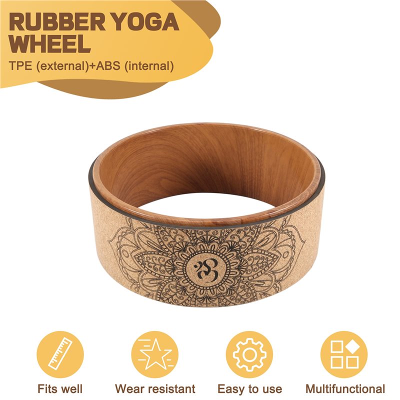A65G-Cork Yoga Wheel For Yoga  - Yoga Wheel Dharma avaliação e preço