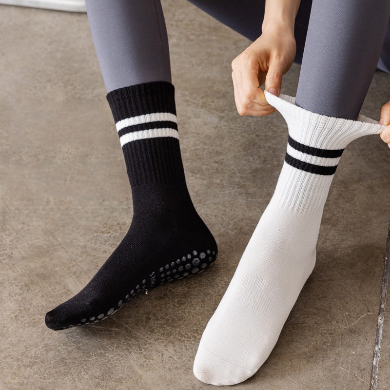 Women Non Slip Yoga Socks, Gri - Pilates Yoga Fitness avaliação e preço