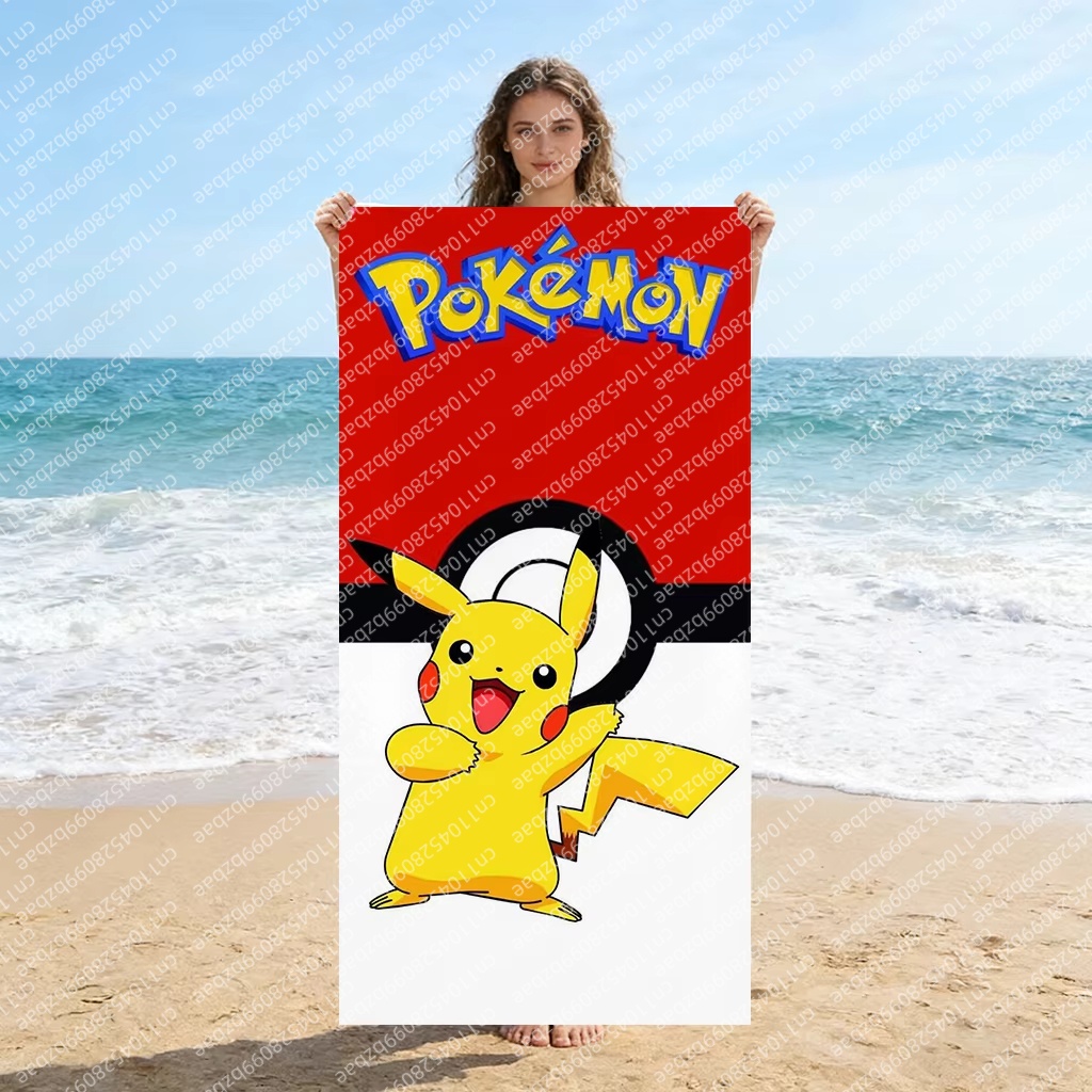 Cute Pokemon Beach Towel Quick - Pilates Yoga Towel avaliação e preço