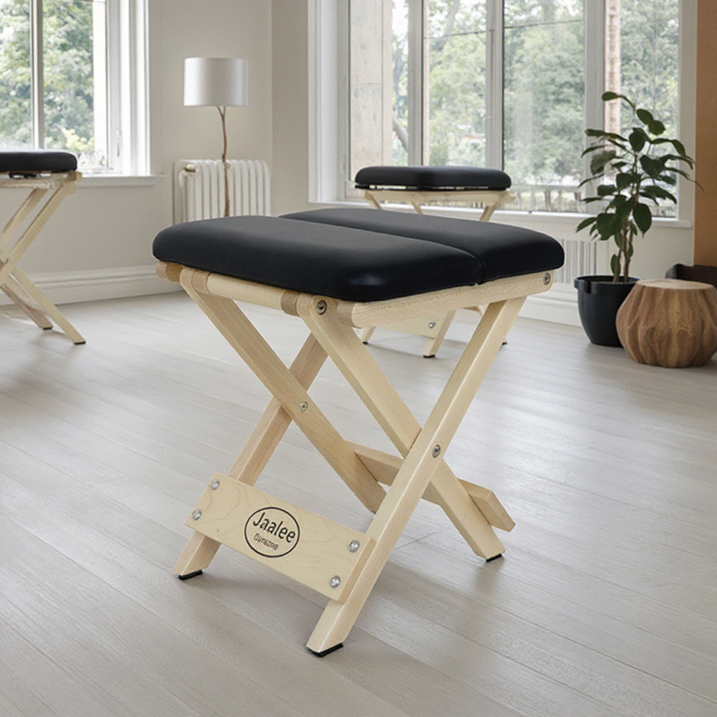 Portable Folding Zen Bench Dur - Pilates Yoga Chair avaliação e preço