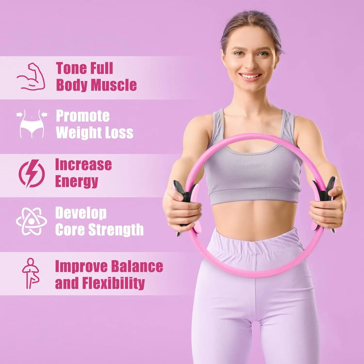 Pilates Ring, Home Resistance  - Pilates Yoga Resistance Ring avaliação e preço