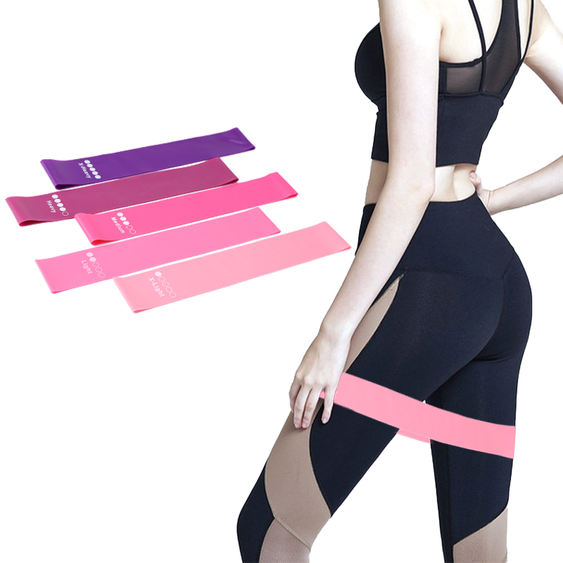 5Pcs Fitness Elastic Band Resi - Pilates Yoga Resistance Ring avaliação e preço