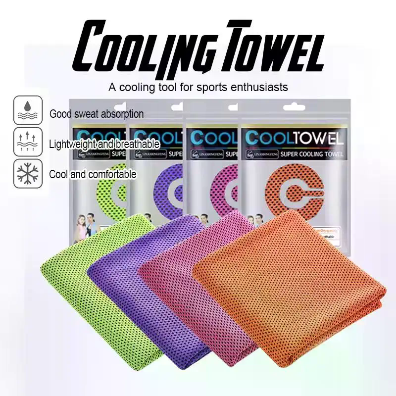 4pcs Cooling Towels (35.4 * 11 - Pilates Yoga Towel avaliação e preço
