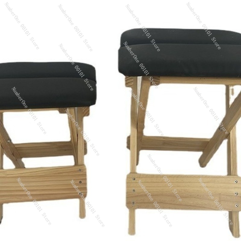 Solid Wood Folding Yoga Stool  - Pilates Yoga Chair avaliação e preço