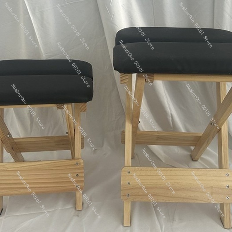 Solid Wood Folding Yoga Stool  - Pilates Yoga Chair avaliação e preço