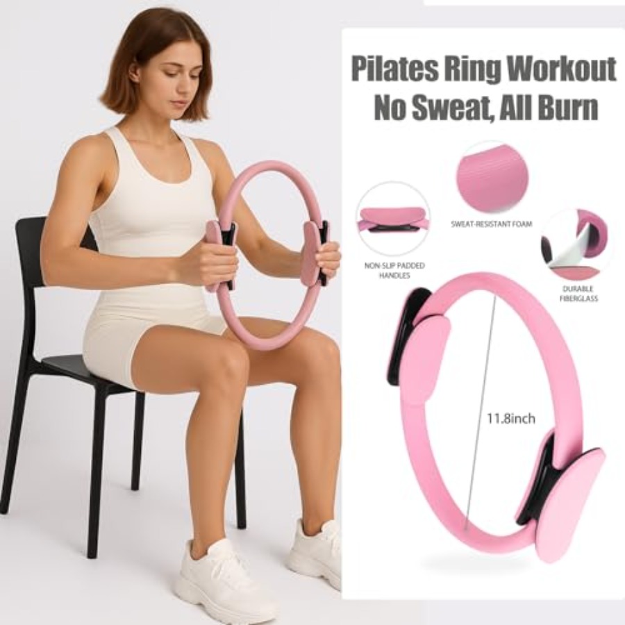 Pilates Essentials Kit for Wom - Pilates Yoga Resistance Ring avaliação e preço