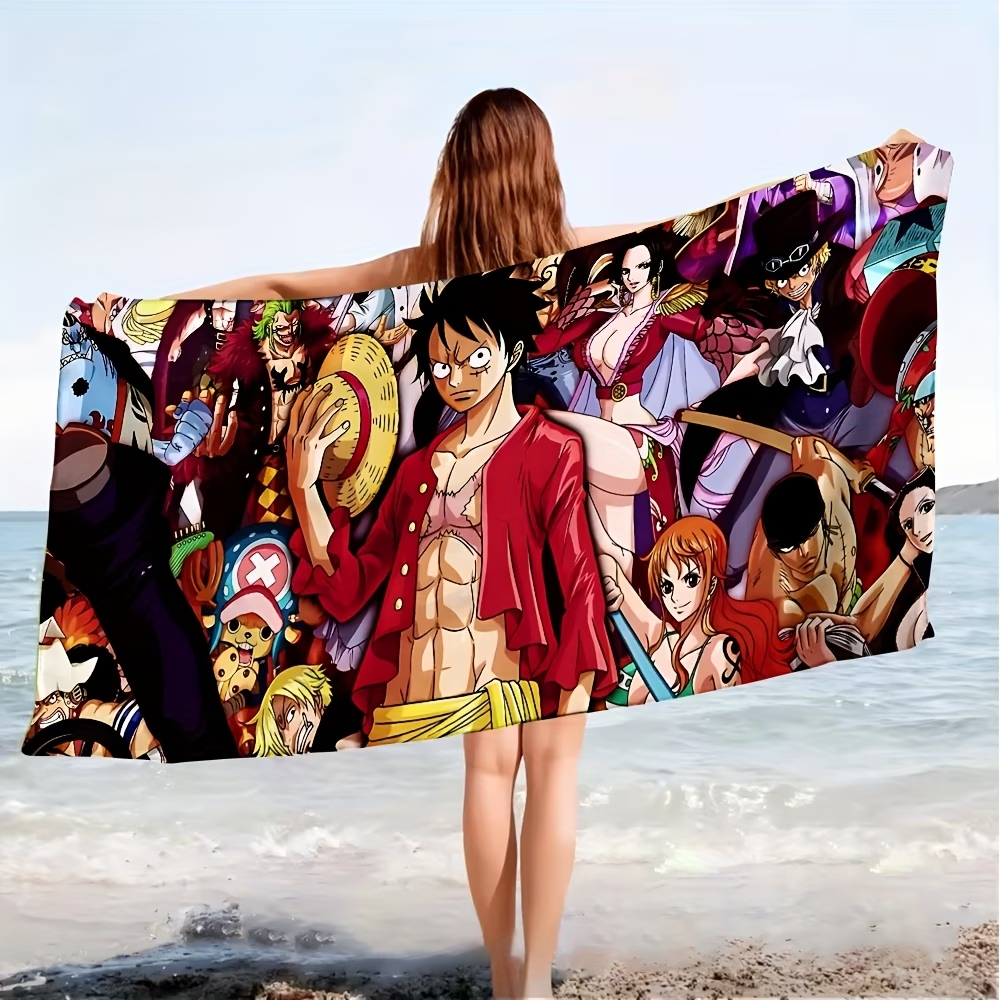 One Piece Monkey D. Luffy Beac - Pilates Yoga Towel avaliação e preço