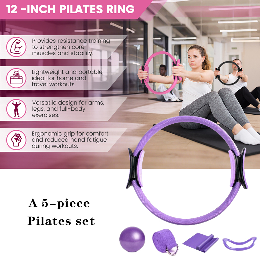 Customized LOGO 5-Piece Home G - Pilates Yoga Resistance Ring avaliação e preço