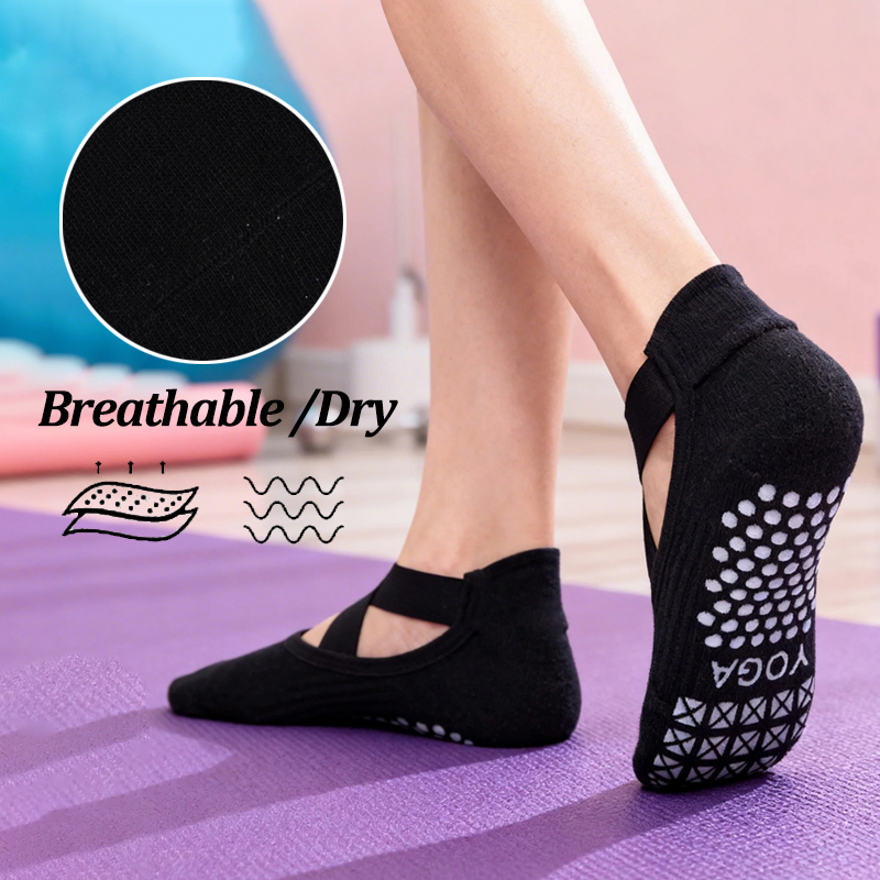 Women Non-Slip Yoga Socks Sili - Pilates Yoga Fitness avaliação e preço