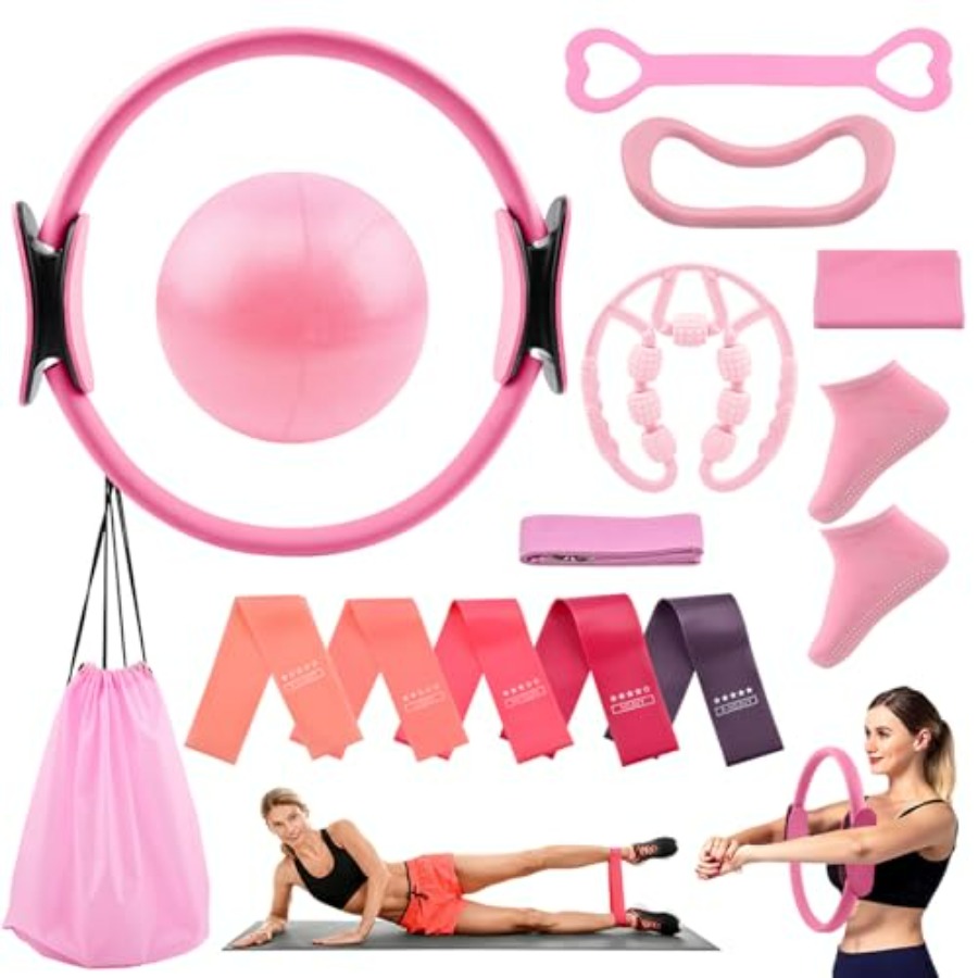 Pilates Essentials Kit for Wom - Pilates Yoga Resistance Ring avaliação e preço