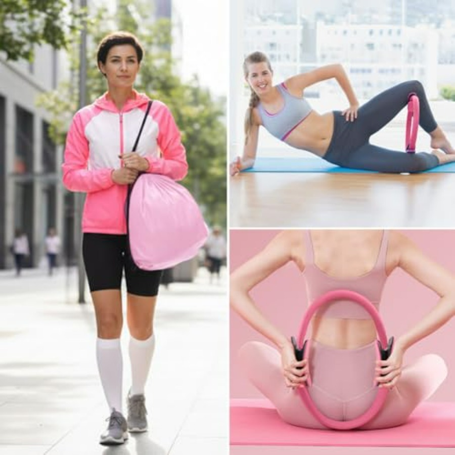 Pilates Essentials Kit for Wom - Pilates Yoga Resistance Ring avaliação e preço
