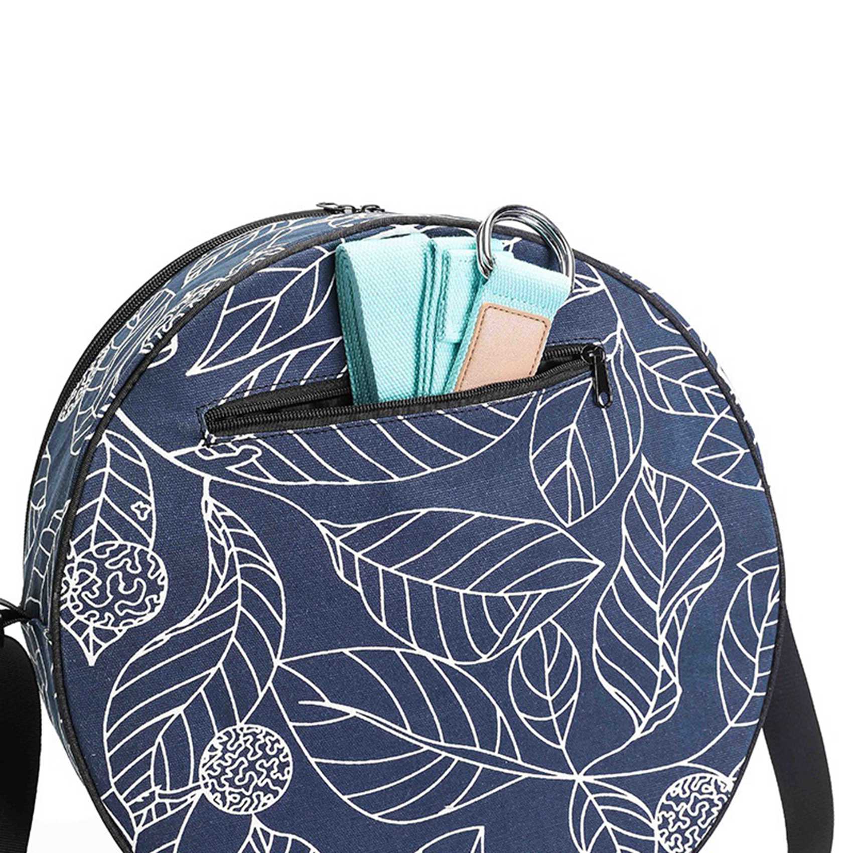 AEF6-2Pcs 33X14cm Canvas Yoga  - Yoga Wheel Dharma avaliação e preço