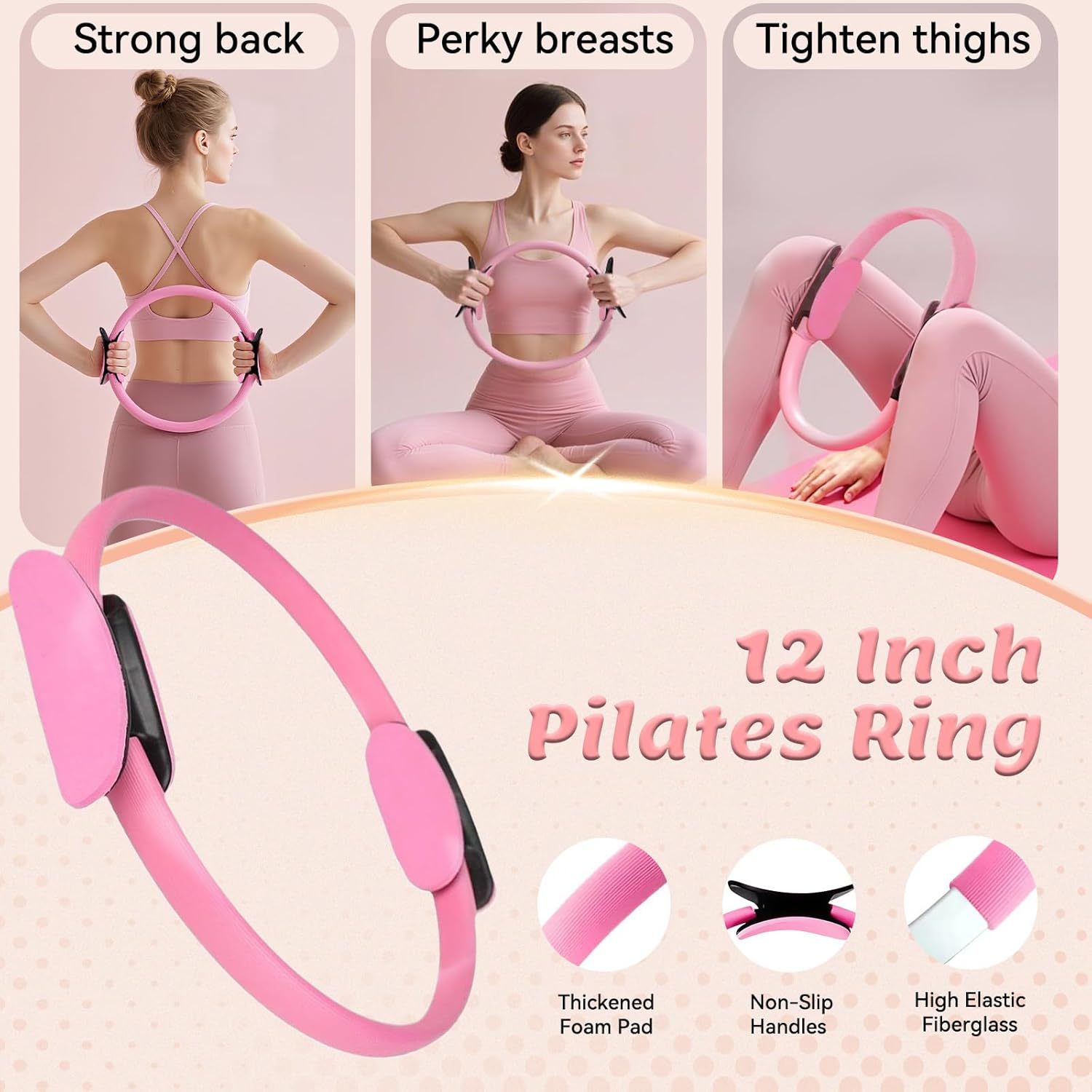 Pilates 11-Piece Set, Includes - Pilates Yoga Resistance Ring avaliação e preço