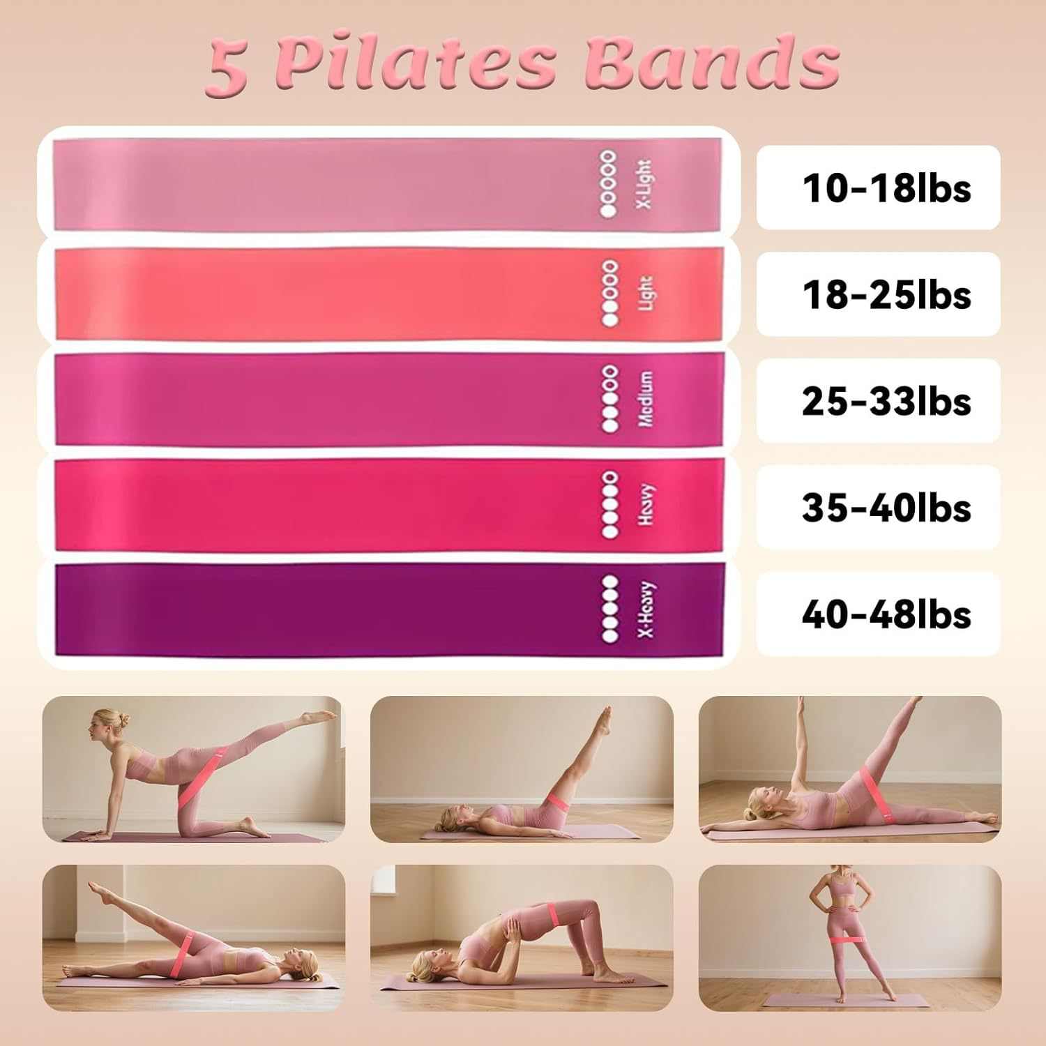 Pilates 11-Piece Set, Includes - Pilates Yoga Resistance Ring avaliação e preço