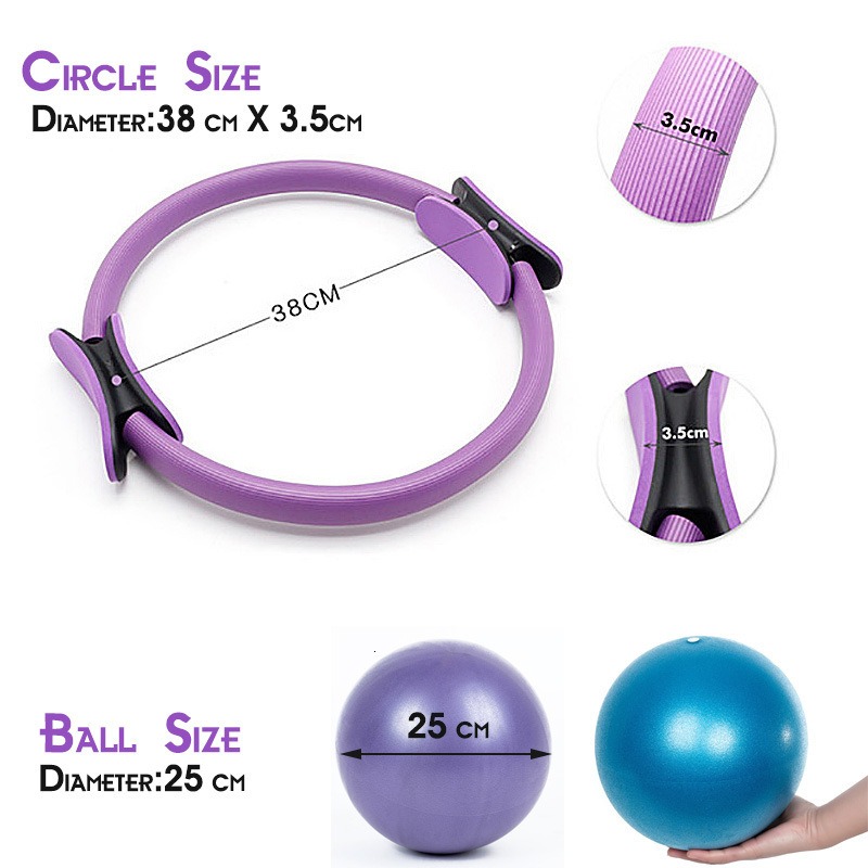 25cm Yoga Pilates Ring Set wit - Pilates Yoga Resistance Ring avaliação e preço