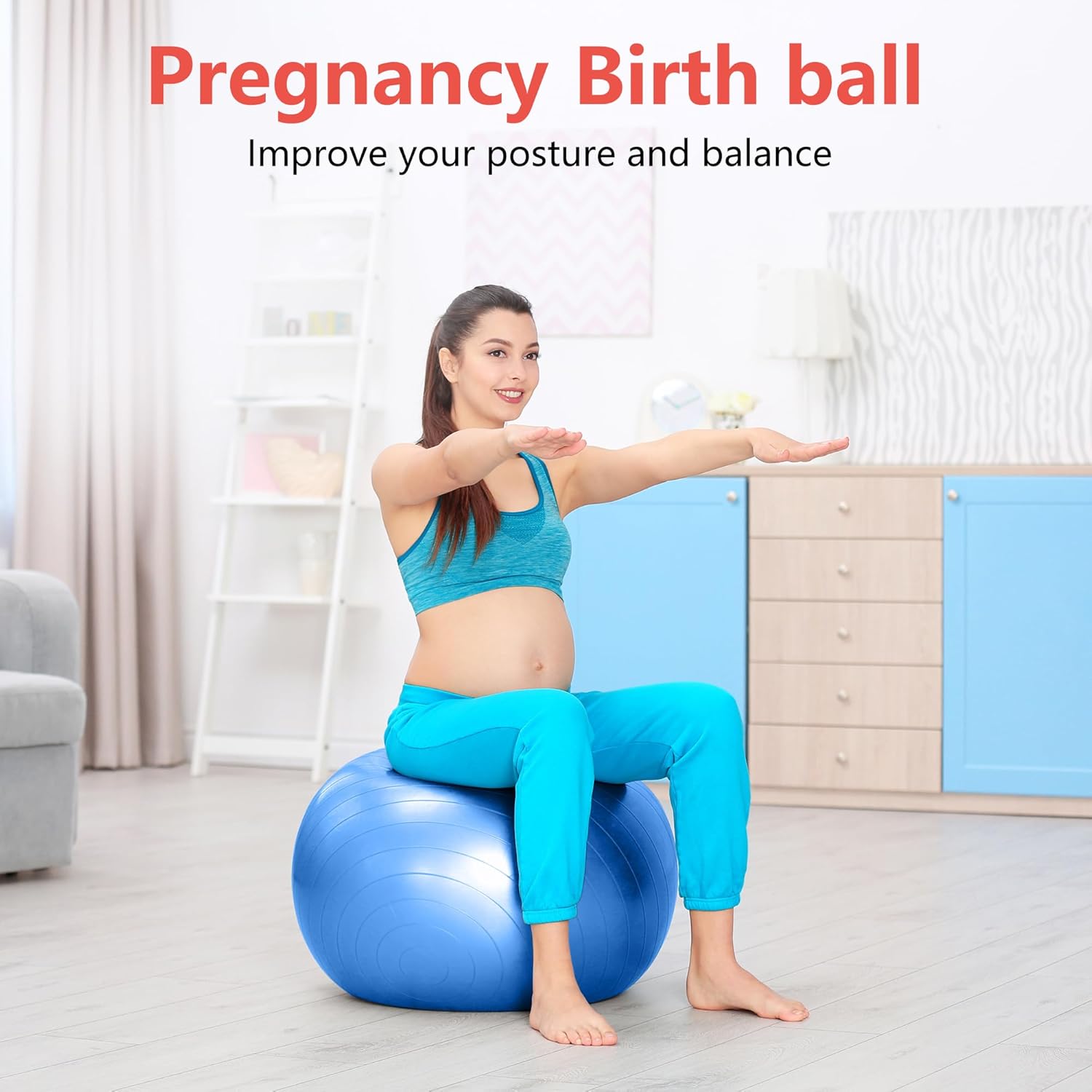 Exercise Ball for Balance, Sta - Pilates Yoga Chair avaliação e preço