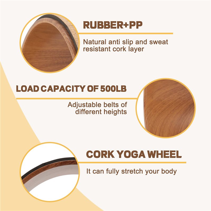 Budget-Friendly Cork Yoga Whee - Yoga Wheel Dharma avaliação e preço