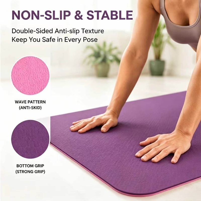 Yoga Mats Anti-slip Sport Fitn - Pilates Yoga Fitness avaliação e preço